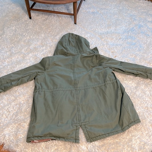 Old Navy Women's Green Utility Jacket with Hood - Picture 5 of 7